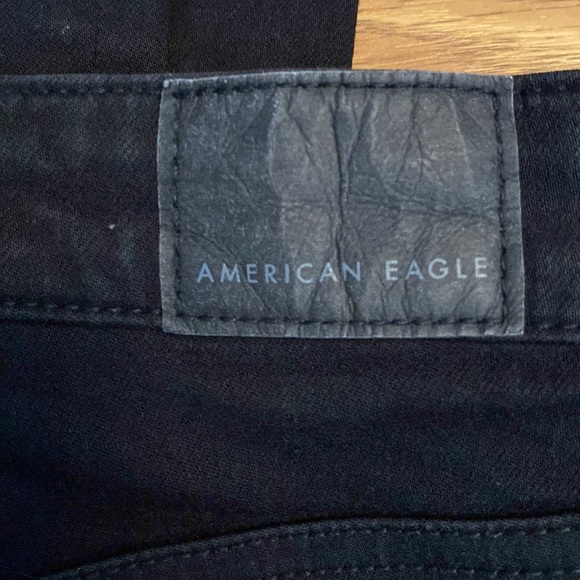 AE BLACK HIGHEST RISE RIPPED JEANS - Picture 2 of 3